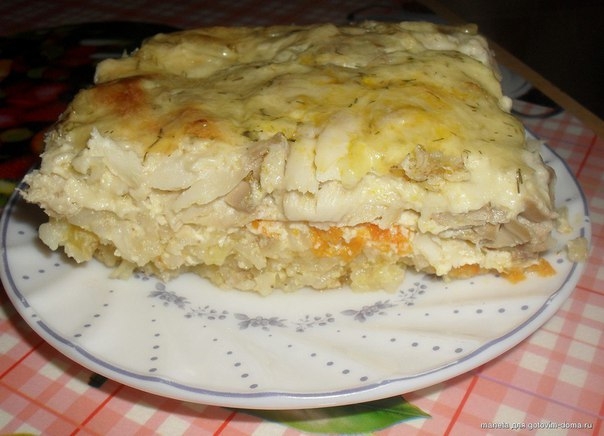 РЫБНАЯ ЗАПЕКАНКА, КАК В ДЕТСКОМ САДУ