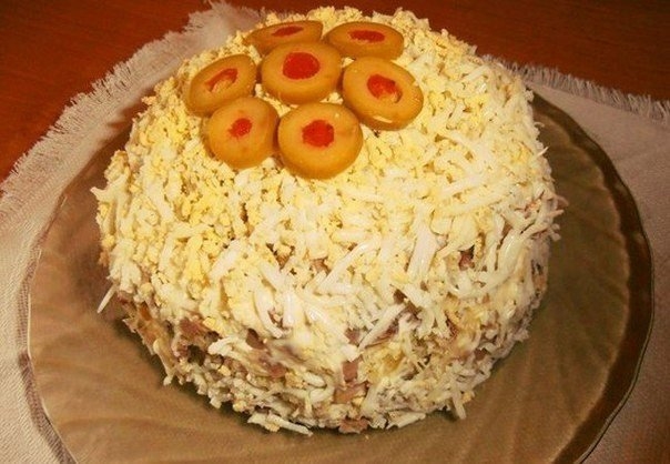 :Салат с языком.
