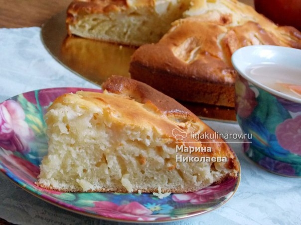 ШАРЛОТКА НА КИСЛОМ МОЛОКЕ ШАРЛОТКА НА КИСЛОМ МОЛОКЕ