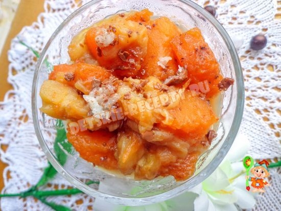 ТЫКВА С ЯБЛОКОМ И БАНАНОМ