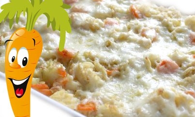 ЗАПЕКАНКА С МОРКОВЬЮ И ЦВЕТНОЙ КАПУСТОЙ ЗАПЕКАНКА С МОРКОВЬЮ И ЦВЕТНОЙ КАПУСТОЙ