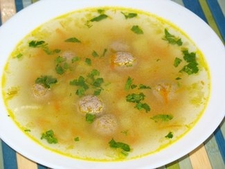 Суп с фрикадельками (не покупными). Суп с фрикадельками (не покупными).