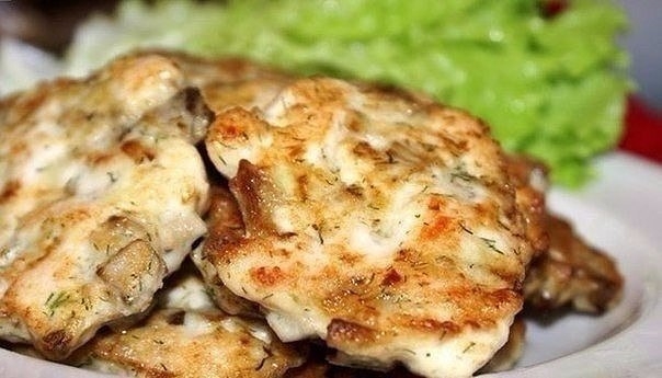 Котлетки из курицы и грибов