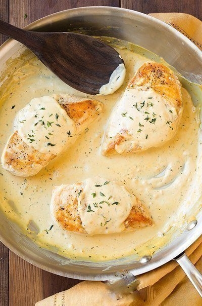 Куриные грудки под горчичным соусом