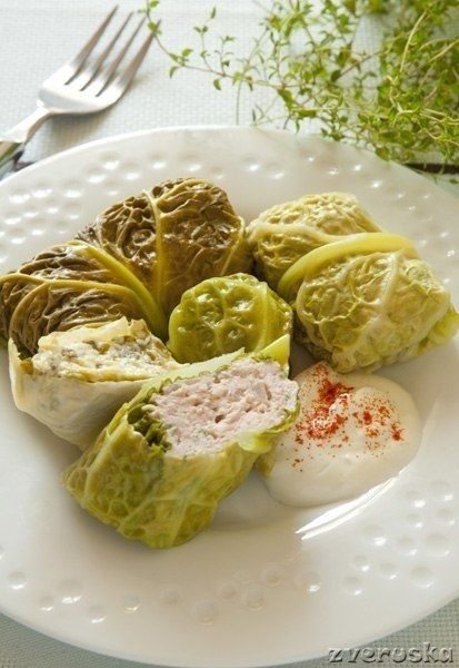 Голубцы из савойской капусты.