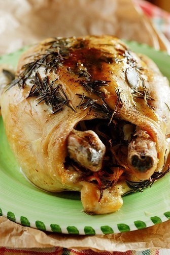 Курица с лимонно-апельсиновой цедрой/Pollo con scorze di agrumi.