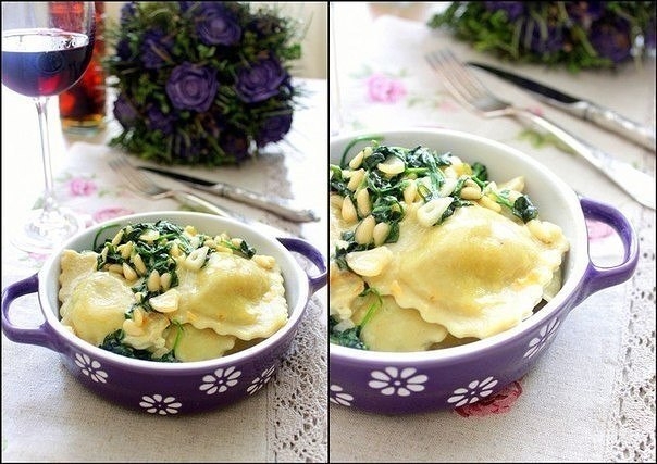 Равиоли с грибами и сыром. Равиоли с грибами и сыром.