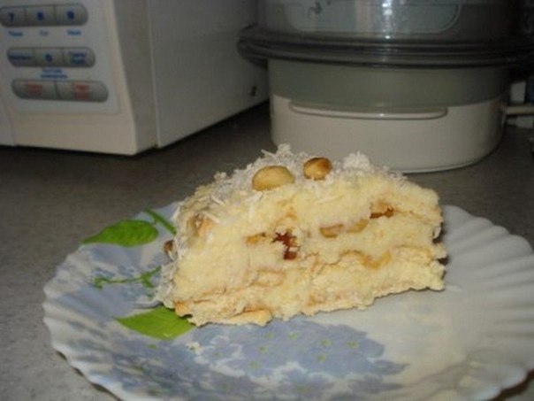 Любимый кокосовый торт без выпечки