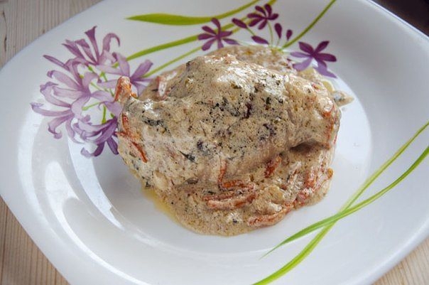 Кролик в горчично-сливочном соусе.