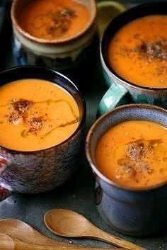 Морковный суп с белой фасолью(Постный).