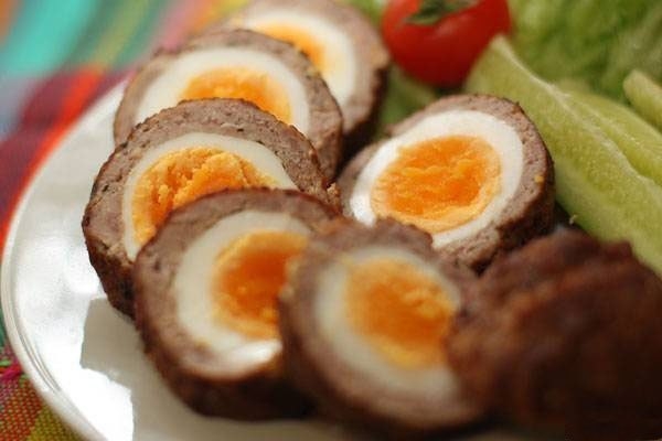 Зразы с яйцом.