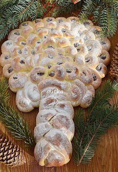 Сладкая рождественская бриошь ( Dolce Albero Natale). Сладкая рождественская бриошь ( Dolce Albero Natale).