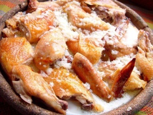 Курица в молоке по-грузински Курица в молоке по-грузински
