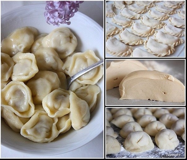 Вкуснейшее универсальное заварное тесто для вареников, пельменей, чебуреков...