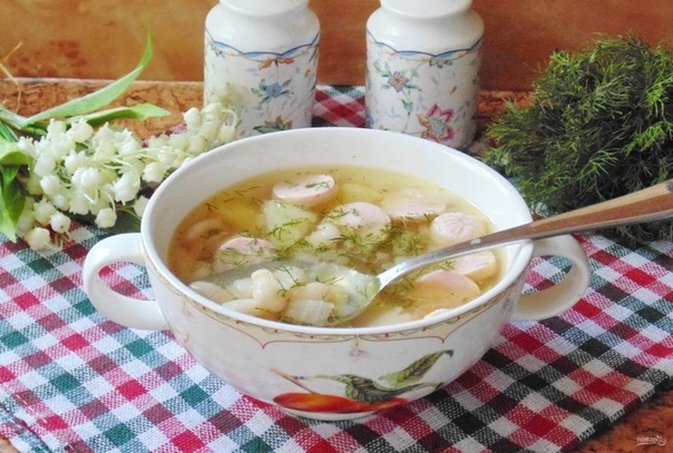 СУП С ФАСОЛЬЮ И СОСИСКАМИ СУП С ФАСОЛЬЮ И СОСИСКАМИ