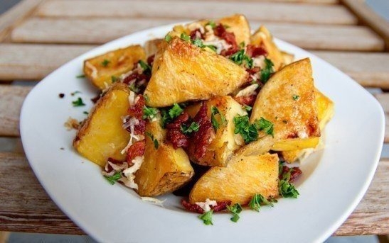 Запеченный картофель с мясом Запеченный картофель с мясом