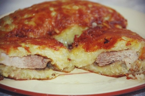 Мясо в картофельной корочке Мясо в картофельной корочке