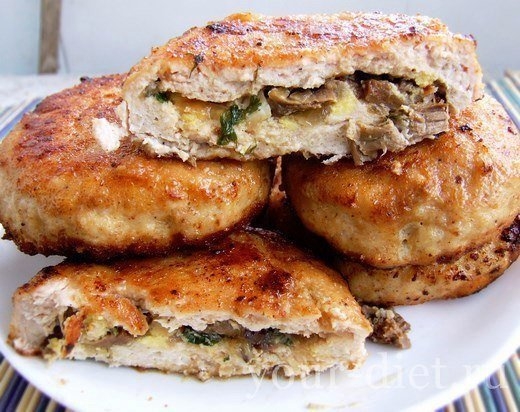 ЗРАЗЫ ИЗ КУРИНОЙ ГУРДКИ С ГРИБАМИ ЗРАЗЫ ИЗ КУРИНОЙ ГУРДКИ С ГРИБАМИ