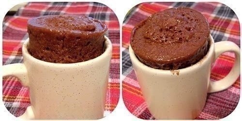 Шоколадный кекс в чашке за пару минут