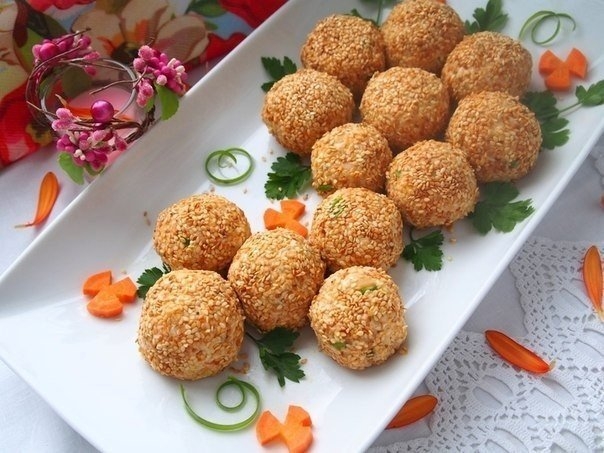 Вкуснейшие салатные шарики "А-ля Мимоза"!