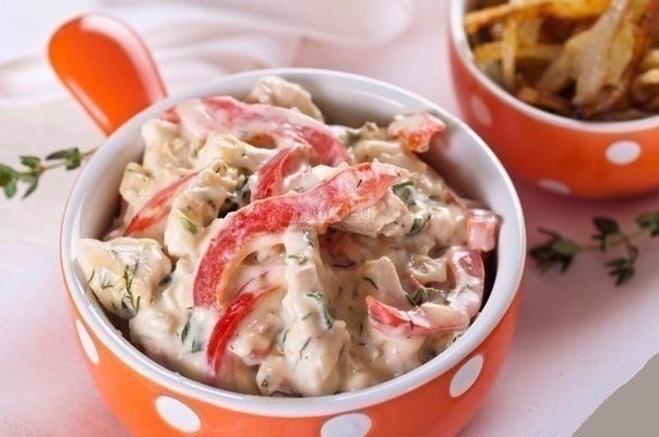 НЕЖНОЕ КУРИНОЕ ФИЛЕ В СЛИВКАХ С ПЕРЦЕМ