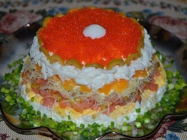 Слоеный салат "Жемчужина"