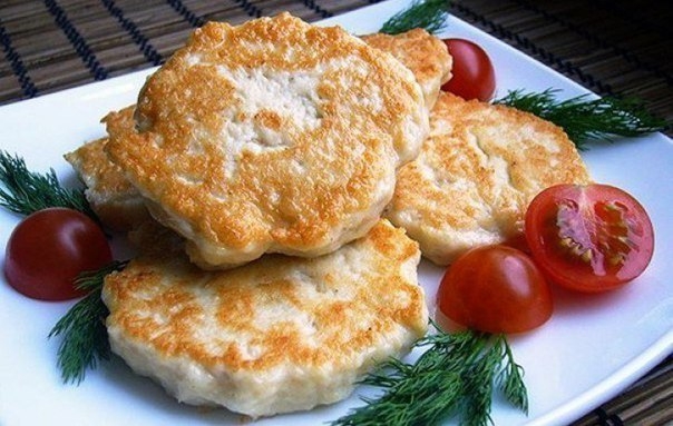Куриные оладушки для питательного перекуса!