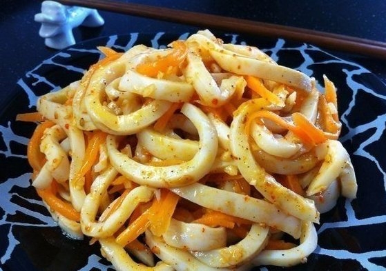 Кальмар по-корейски! Кальмар по-корейски!