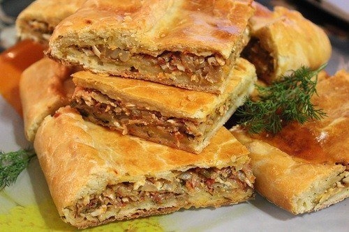 Пирог с капустой и грибами!