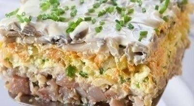 Очень вкусный салатик с селедкой Очень вкусный салатик с селедкой