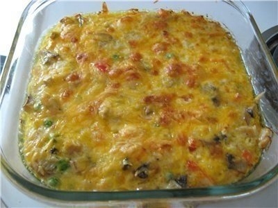 РИСОВАЯ ЗАПЕКАНКА С КУРИНОЙ ГРУДКОЙ И ГРИБАМИ РИСОВАЯ ЗАПЕКАНКА С КУРИНОЙ ГРУДКОЙ И ГРИБАМИ