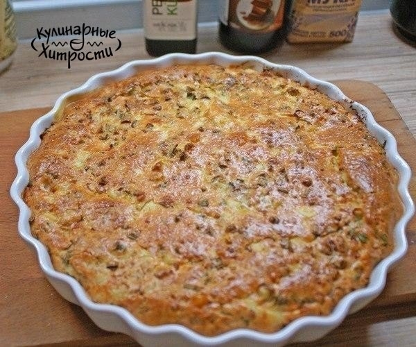 ОЧЕНЬ ПРОСТОЙ ЗАЛИВНОЙ ПИРОГ ДЛЯ НЕСЛАДКОЙ НАЧИНКИ