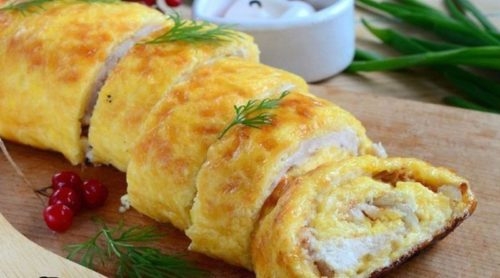 Вкуснейший куриный рулет. Съели до последнего кусочка