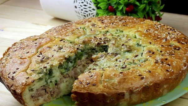 ПИРОГ С МОЙВОЙ И УКРОПОМ