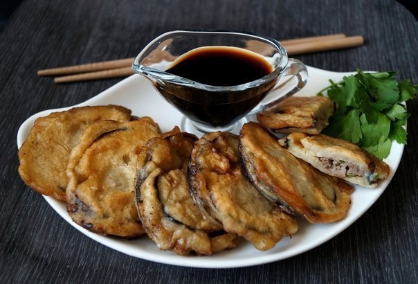 БАКЛАЖАНЫ С МЯСОМ В КЛЯРЕ