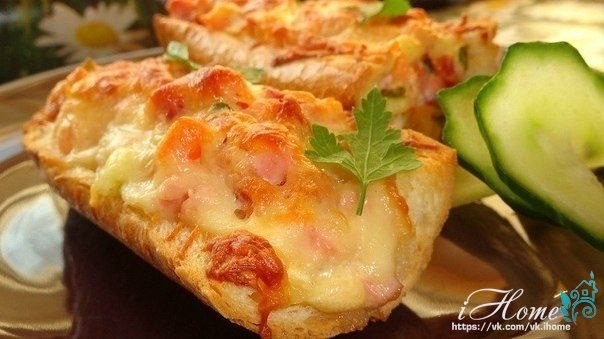 Горячая закуска в багете