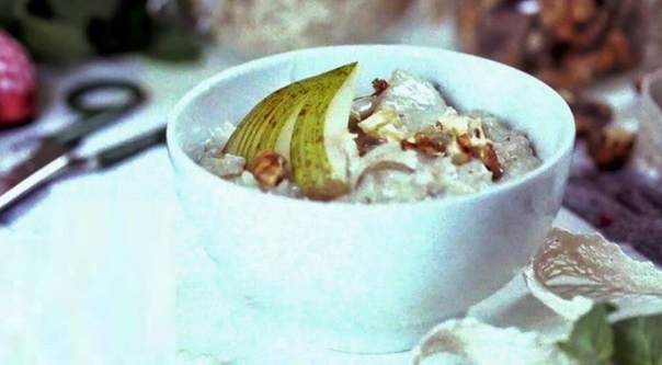 Овсяная каша с грушей и сгущенным молоком Овсяная каша с грушей и сгущенным молоком