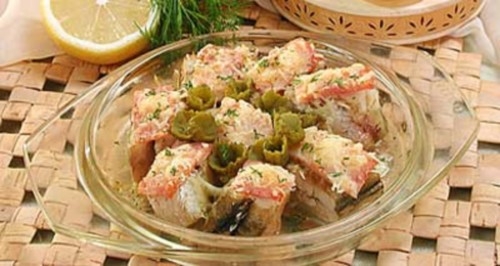 Скандинавская закуска из рыбы и сыра