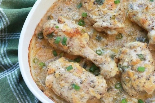 Куриные ножки, обжаренные в грибном соусе Куриные ножки, обжаренные в грибном соусе