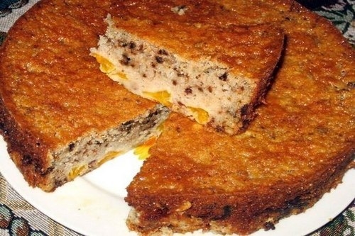 Шарлотка с мандаринами и грецкими орехами Шарлотка с мандаринами и грецкими орехами