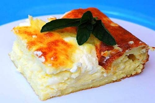 Домашняя творожная запеканка с манкой