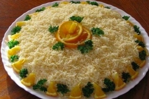 Салат с куриным филе, грибами и морковью по-корейски Салат с куриным филе, грибами и морковью по-корейски