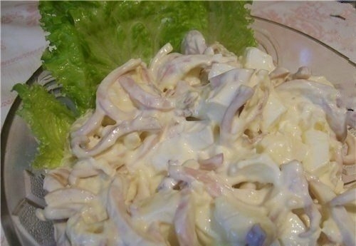 ОЧЕНЬ ВКУСНЫЙ САЛАТ ИЗ КАЛЬМАРОВ С ПЛАВЛЕНЫМ...