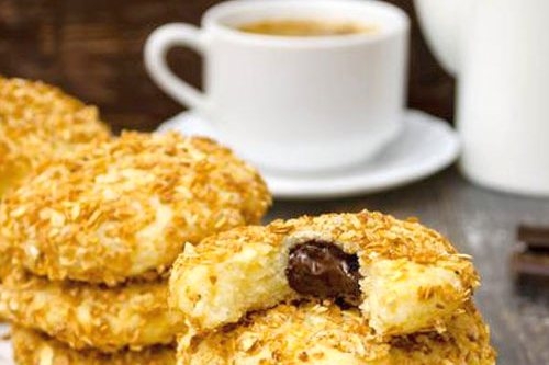 Легкие сырники с шоколадной начинкой