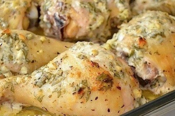 Курица по-гречески под йогуртом Курица по-гречески под йогуртом