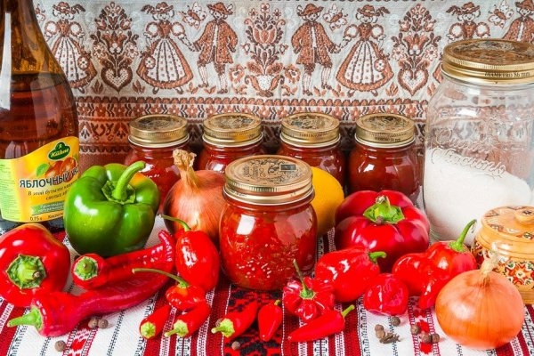 Соус-джем из острого и болгарского перца Соус-джем из острого и болгарского перца