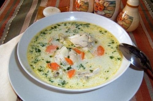 Куриный суп с украинскими галушками Куриный суп с украинскими галушками