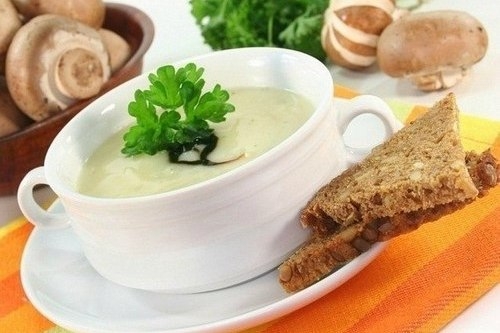 Сырный картофельный суп с шампиньонами Сырный картофельный суп с шампиньонами