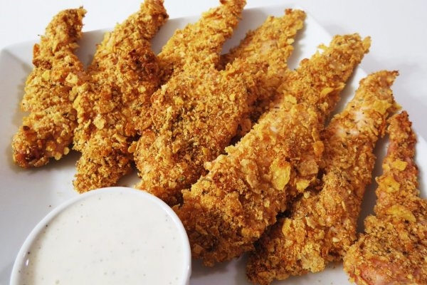 Куриная грудка в овсяной панировке со специями Куриная грудка в овсяной панировке со специями