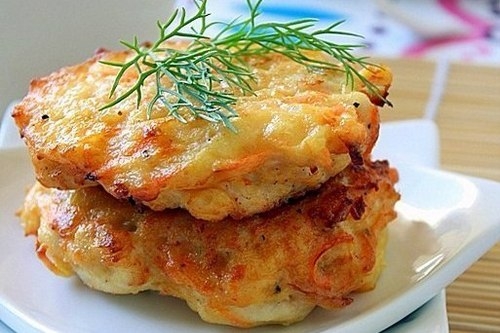 Простые оладьи из курицы Простые оладьи из курицы